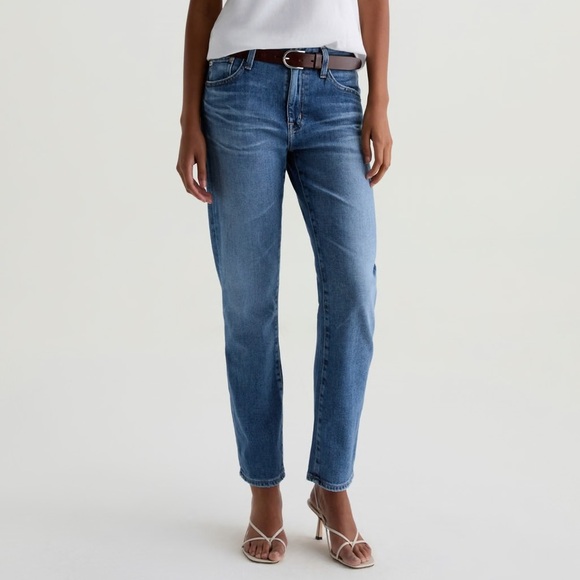 AG Denim blue Ex-Boyfriend AG-Ed™ Slouchy Slim ankle jeans - size 30 W 28 L NWOT - Picture 1 of 8